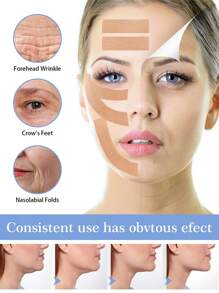 Cinta facial | Cinta de elevación miosfacial facial para firmar y tensar la piel | Cinta de elevación facial, del cuello y de la frente | Parches faciales alisadores y tensores de la piel
