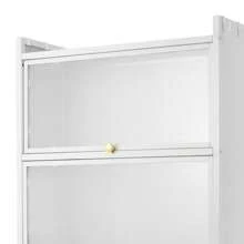 洗衣机柜，洗衣机储物架，洗衣房储物整理器家居浴室装饰浴室整理器夏季 - 白色 - 查看 5