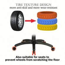 1/8/16/24pcs Luggage Wheel Protective Cover, Luggage Wheel Replacement Rubber Sleeve, Wheel Repair Cover, Suitcase Spinner Wheel Silent Protective Cover, Travel Case Silent Wheel Set, Swivel Wheel Rubber Ring, Suitcase Accessory Protective Cover, For Luggage Wheel, Travel Accessories - Multicolor - View 5