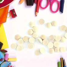 50 Wooden Beads Set Semi-Circle Semi-Sphere Semi-Circle, DIY Craft Material, Wooden Semi-Sphere Beads