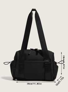 New Fashion Classic Wild Solid Color, Large Capacity And Multiple Pockets, Drawstring Opening And Closing Design, Weekend Bags, Fitness Bags, Lightweight And Portable Shoulder Bags, Storage Bags, Luggage Bags And Travel Bags Are Suitable For Outdoor Travel And Short Trips. Go Out For Exercise And Fitness Storage And Use. Bag For School School Accessories School Stuff