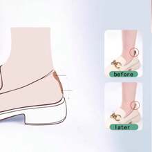 5pcs/Set - 2pcs Beige Toe Cushion, 3pcs Black Heel Grip, Thickened Shoe Inserts To Reduce Shoe Size, Foot Protection Pads For High Heels, Prevent Friction & Slippage