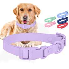 Durable Dog Collar, Biothane Silicone Plastic PVC Rubber Washable Quick Release Buckle Outdoor Puppy Collars Durable Adjustable For Small Medium Large Dogs - Multicolor - View 2