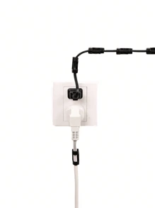 20 piezas Clips para cables con base adhesiva, sujeta cables, sistema de gestión de cables para el hogar y la oficina - por defecto - Ver 7