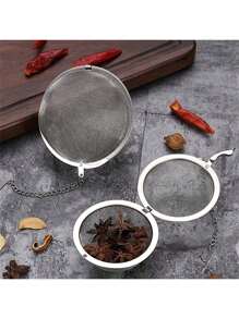 1pc, Mesh Seasoning Ball, Spice Ball, Metal Tea Bag, Tea Ball, Tea Strainer, Tea Steeper, Mesh Tea Infuser, Premium Tea Filter, Mesh Tea Filter, Creative Tea Separator, Kitchen Accessaries, Kitchen Tool