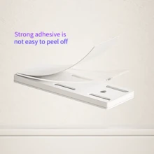 1pc/2pcs/3pcs/5pcs Cable Power Strip Holder Clip, Acrylic Adhesive Stick-On, Heavy Duty, For Organizing Office Desk, Bedside Cabinet, Tabletop - White 35mm*93mm - View 8