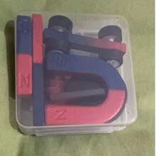 Lehr-Magnet-Materialien. Puzzle Magnetisches Dynamik-Wissenschafts-Experiment-Set. Schule Magnet-Experiment-Set [Zufällige Boxenfarbe], Schulmaterial, Schulanfang