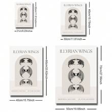 1 件无框第四翼龙骑士书香墙艺术海报帆布印刷极简主义 Basgiath Illyrian Wings 书虫艺术画适合爱书人、宿舍、公寓、现代家居装饰 - 彩色 - 查看 6
