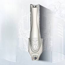 1 stuk, dikke nagelknipper voor heren, brede kin, geen spatnagelknipper, met opvangbak, Duitse teennagelknipper, dikke nagelknipper voor ouderen, nagelknipper van koolstofstaal voor volwassenen, met geschenkdoos