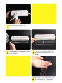 1pc Double-Sided Tape High Viscosity Invisible Tape Nano Tape - Multicolor - View 9