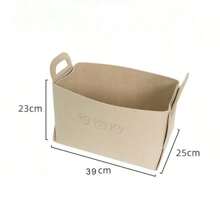 Foldable Car Trunk Storage Box, Cartoon Bear Design, Large Capacity Felt Storage Basket, Auto Organizer