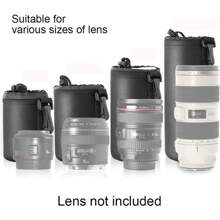 Thick Neoprene Lens Pouch Protective Sleeve Set For DSLR Camera Lens - Sizes: Small, Medium, Large, X-Large