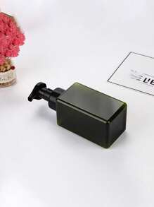 1pc/2pcs Square Plastic Pump Bottle, Bath Shower Gel Shampoo Storage Empty Bottle, Home Use Liquid Soap Foaming Dispenser, Facial Cleanser Foaming Pump Bottle