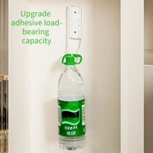 1pc/2pcs/3pcs/5pcs Cable Power Strip Holder Clip, Acrylic Adhesive Stick-On, Heavy Duty, For Organizing Office Desk, Bedside Cabinet, Tabletop - White 35mm*93mm - View 9