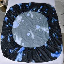 1 Peça Lençol com Elástico Impresso em 3D, Bolso Profundo, Microfibra Macia, Fácil Cuidado, Resistente ao Encolhimento e Desbotamento, Apenas 1 Lençol com Elástico Sem Fronhas