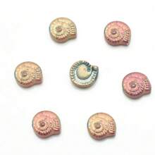 30 stuks 12mm glazen slakkenkralen met middengat, platte geregen kralen, zeeslakkenkralen voor doe-het-zelf sieraden maken, knutselaccessoires, damesarmband, telefoonketting, sleutelhanger, autohanger, aquariumdecoratie