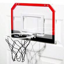 Franklin Sports Pro Hoops Basketball: Over Door Indoor Polycarbonate Backboard