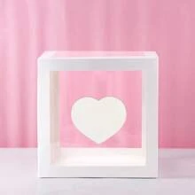 Boîtes à ballons transparentes avec 30 lettres - Décorations de douche pour 1er anniversaire, shower de mariée, décoration de fête de révélation de genre - Boîte cadeau de faveurs réutilisables