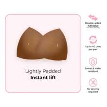 BOOMBA Invisible Lift - Patented Sticky Fashion Bra Inserts Prevents Nipple Slips No Sewing Required Low Cut Tops Womenswear - Coo - View 6