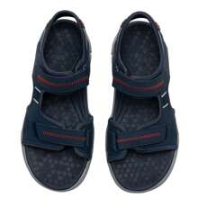 Skechers 男士休闲轻便舒适凉鞋/拖鞋 237286-NVGY - 海軍藍色/灰色 - 查看 4