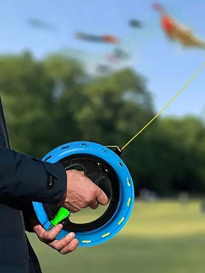 1pc Random Crystal Hollow Kite Reel Winder Tool For Kite Flying, Christmas