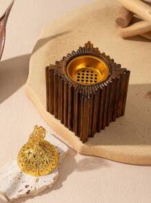 1 Stück Räucherstäbchenhalter aus Harz, Arabischer Stil Räucherkerzenhalter, dekorativer Aromatherapie-Ofen, Heimdekoration, Raum Dekoration, Party- und Feiertags Dekoration - Braun - Übersicht 13