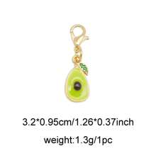 2/16Pcs Enamel Fruit Charm Alloy With Lobster Clasp Necklace Pendant Bracelet Keychain Jewelry DIY Hair Accessory Shoes Purse Bag Hanging Decoration