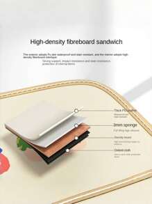 1pc Cute Cartoon Series Foldable Large Capacity Waterproof PU Leather Material Storage Box, Clothes Storage Box Foldable Wardrobe Storage Box Storage Box With Durable Handle, Thick Fabric For Clothes, Blankets, Quilts, Sheets, Pillows And Toys Decoration Autumn Decoration Holiday Decoration Room Decoration Home Decoration Autumn Decoration Bedroom Decoration Organizer Storage Box Travel