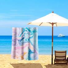 1pc Extra Large Beach Towel - Soft, Lightweight And Absorbent Polyester Bathing Towel, Suitable For Travel, Swimming, Camping, Yoga, Fitness, Beach Vacation And Beach Parties - Perfect Gift For Family And Friends - Multicolor - View 51