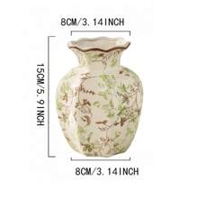 1PC & Multiple Packs, Blue & White Vase, Ceramic Vase, Blue Vase Home Decor, Vintage Ceramic Pottery Vase, Home Office Bedroom Bookshelf Porcelain Blue Vase Chinese Style Decoration Adult Gift Mum Unique Vase Festival Decoration Gifts Birthday Graduation Back To School Room Decor School Supplies Flower Vase Glass Vase