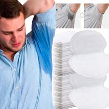 Kit 10 ou 20 Absorvente Axila de Suor Unissex Protetor de Manchas Desodorante Anti Suor Odor Axila Seca
