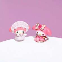 Sanrio 1pc Kuromi, Melody, Sanrio Cartoon Character Figure, Random Style Car Decor