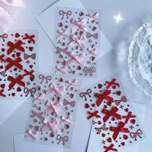 0.5-1 Pc Butterfly Jewelry Sticker, Diamond Crystal Makeup Face Eye Decor Nail Art Sticker