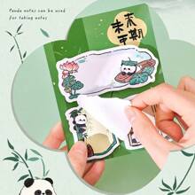 INS Cartoon Panda Combination Sticky Notes, Daily Life Memo, Office & School Index Stickers - 10x13cm - View 9