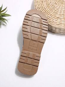 Women's New Spring/Summer Rivet Cross Strap Mule Sandals, Casual Chunky Platform Comfortable Versatile Slip-On - Black - View 6