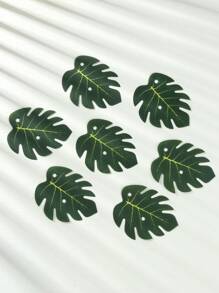 24 pièces de feuilles de palmier tropicales artificielles, sets de table feuilles tropicales d'Hawaï, comprenant différentes tailles 10*8/15*11,5/20,5*17,5/24,5*20 cm, décoration de fête tropicale de la jungle, de plage et d'Hawaï, accessoires de décoration de fête d'été, d'anniversaire jungle sauvage, de décoration de table hawaïenne luau, de décoration tropicale de jungle, de décoration d'été pour la maison, la cuisine et la table
