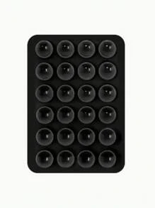 3/1 Stück multifunktionaler quadratischer Silikonzug saugnapf Wasserdichter Handyhalter, 24-Loch starker Haftsilikonzug saugnapf geeignet für verschiedene Einsatzzwecke, zur Befestigung von Handy und zum Schutz vor Herunterfallen, Videovibration, Handy-Selfie-Zubehör