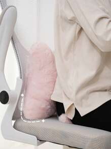 1 pièce coussin nœud rose, coussin pour enfants, surface douce et confortable, convient pour canapé, siège, coussin de voiture, polypropylène, lavage à la main, ne peut pas être nettoyé à sec, décoration d'intérieur