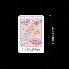 3 Zoll "The Dog Mom" Aufkleber - süßer und verspielter Haustier-inspirierter Vinyl-Aufkleber für Laptops, Notizbücher, Wasserflaschen, Räume für Hundehalter, Lernbereiche und Humor-Zonen | Toll für Hundebesitzer, Tierliebhaber, Humor-Fans und Freunde | Perfektes Geschenk für Freunde, Familie und Haustier-Enthusiasten | Niedlicher Aufkleber für Hunde-Deko, Haustier-Stolz und unterhaltsamen Spaß