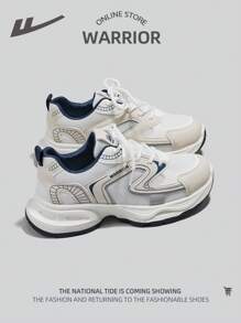 WARRIOR 1 Pair Women's Sporty Lace-Up Fashionable Versatile Casual Flat Shoes