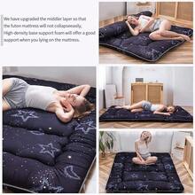 MAXYOYO - Puf plegable para sofá, cama, colchón de piso para adultos, grueso y largo con funda lavable con, gris, 30 x 95 pulgadas - Estrella Lunar - Ver 5