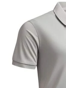 Men's Solid Color Breathable Fashionable Casual Business POLO Shirt, Summer