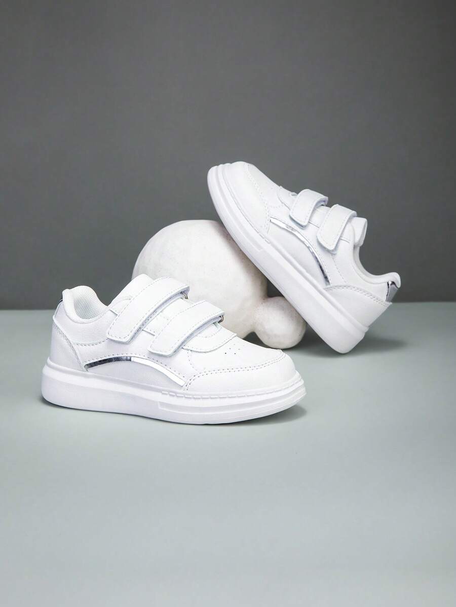 Novo Tênis Esportivo Casual de Sola Macia e Respirável, Para Crianças Médias e Grandes, Verão - Branco - Visão 1