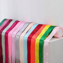 5卷奢华丝绸缎带，每卷25码/1.57英寸宽，适用于手工蝴蝶结、DIY礼品包装、婚礼装饰、丝带花束、工艺品、织物、手工婚礼花束材料、礼品包装材料、蛋糕装饰丝带等。