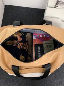 Travel Bags For Men & Women, Large Capacity Short Trip Luggage Bag, Lightweight Waterproof Yoga Gym Shoulder Tote Handbag Holiday Essentials Holiday Travel Essentials Travel Accessories - Multicolor - View 11