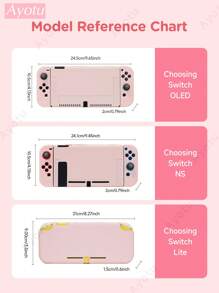 Ayotu Customizable Text & Name Compatible With Nintendo Switch/OLED/Lite Consoles & Accessories Set. Includes Protective Case, Storage Bag, Base Shell, Console Cover, Game Card Case, Controller Cover And More. High Definition Custom Design, Ideal Creative Gift For Birthday, Anniversary, Valentine's Day, Holidays - Multicolor - View 8