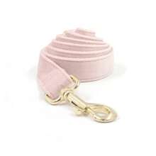 2 Pieces Set, Pink Velvet Zinc Alloy Pet Collar/Dog Collar/Dog Neck Collar + Leash Set, Adjustable Size Fits Large, Medium And Small Pets, Made Of Soft And Comfortable Velvet Material, Suitable For Long-Term Wear Especially For Pets With Sensitive Skin - Pink - View 10