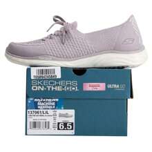 Skechers Giày thể thao thường ngày cho nữ, Giày thể thao nhẹ và thoáng khí, mẫu 137061-LIL - Màu Lilac Tím - Xem 6
