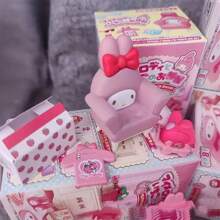 Sanrio 1pc Hello Kitty Miniature Furniture Mystery Box - Cute DIY Anime Dollhouse Decor Accessories - Perfect Gift For Birthdays, Mid-Autumn Festival, Holiday Season, Craft Supplies (Blind Box, Random Assortment)