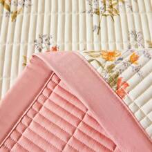 Colcha capitonada doble vista con fundas para almohada - Flor de bambú - Ver 2